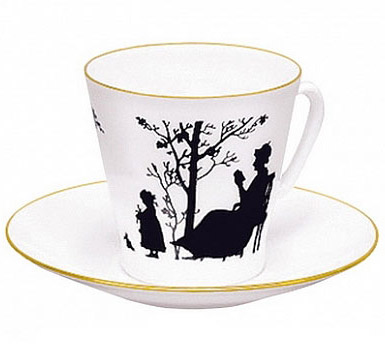 Bone China Cup and Saucer Family 2.71 fl.oz/80 ml