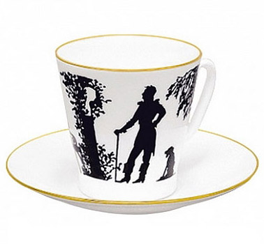 Bone China Cup and Saucer Meeting 2.71 fl.oz/80 ml