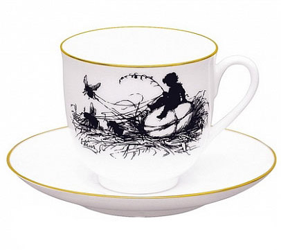 Bone China Cup and Saucer a Boy 6.1 fl.oz/180ml