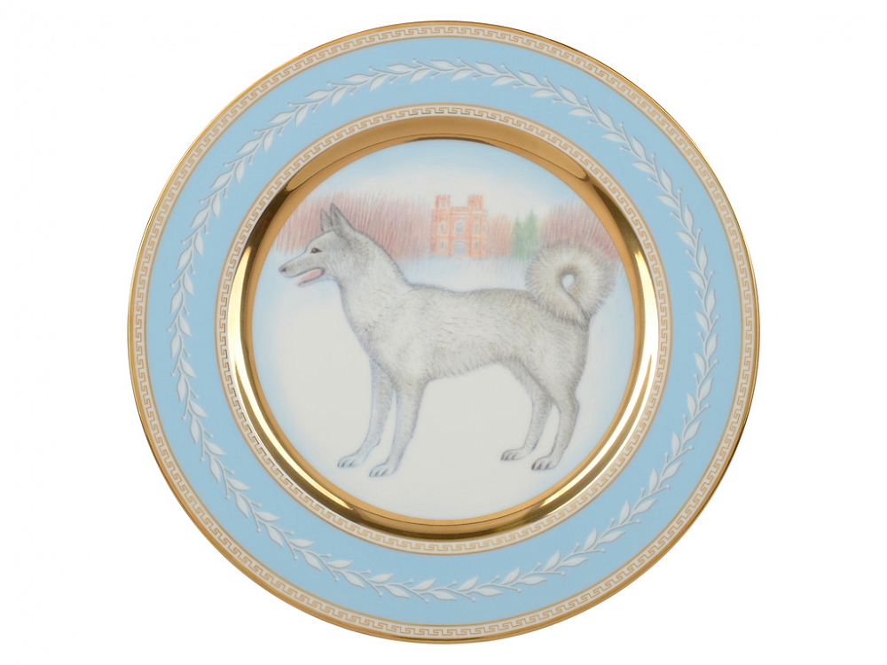 Decorative Wall Plate Husky Dog 10.7"/270 mm 