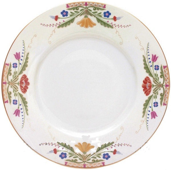 Lomonosov Porcelain Dinner Plate European Moscow River Flat  8.7"/220 mm
