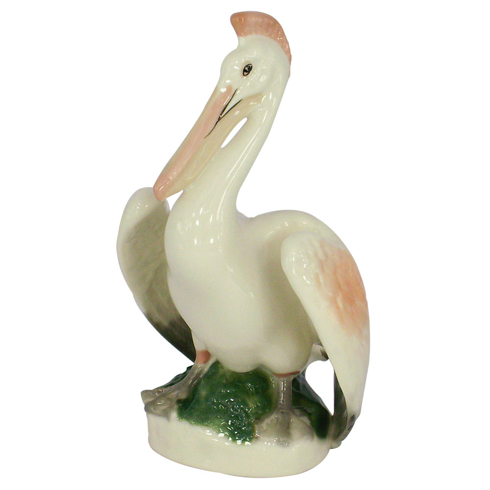 Pelican Bird Lomonosov Porcelain Figurine
