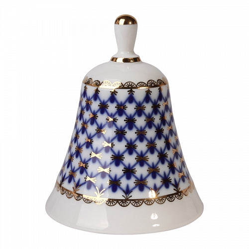 Lomonosov Porcelain Dinner Bell Cobalt Net
