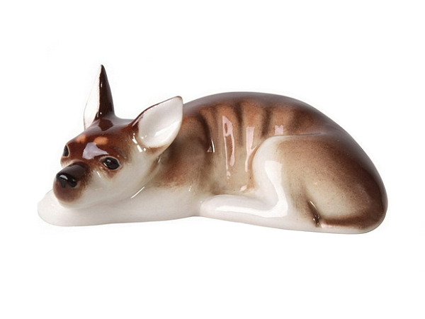 Toy Terrier Russkiy Dog Lomonosov Figurine
