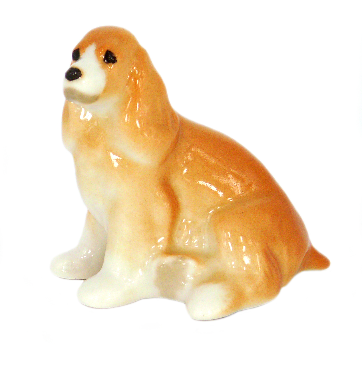 Spaniel Dog Apricot Colored Lomonosov Figurine 