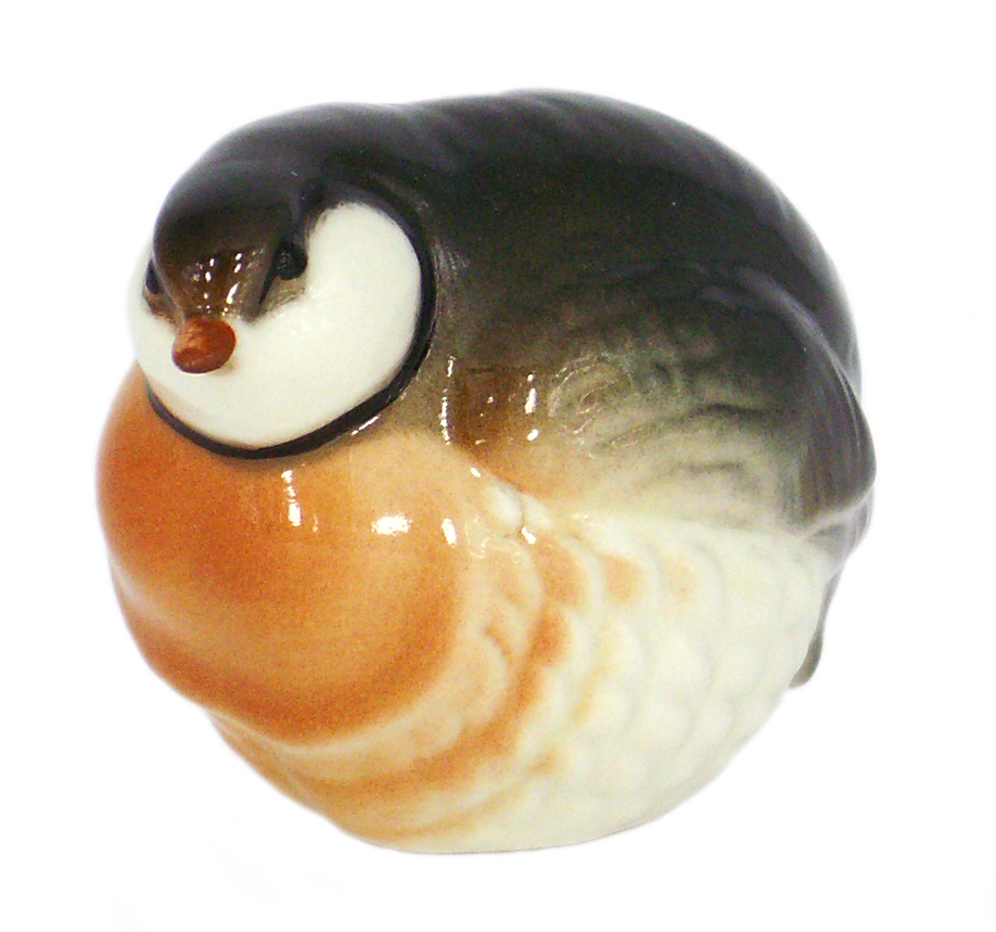 Stone Partridge Red Neck Bird №1 Lomonosov Porcelain Figurine