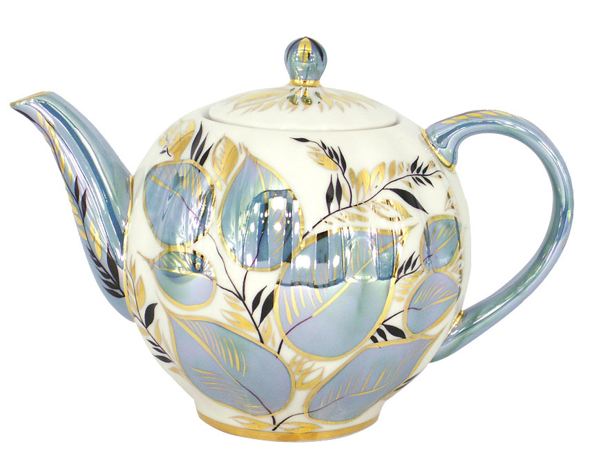 Lomonosov Porcelain Tea Pot Tulip Moonlight 3 Cups 20 oz/600 ml