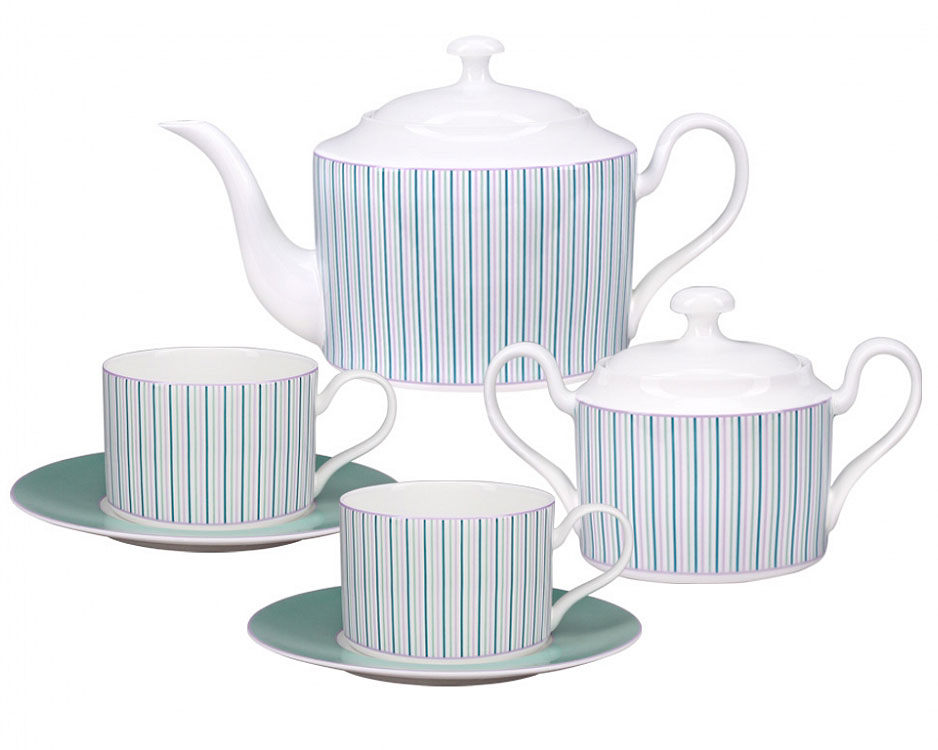 Lomonosov Porcelain Tea Set Tea Symphony 6/14