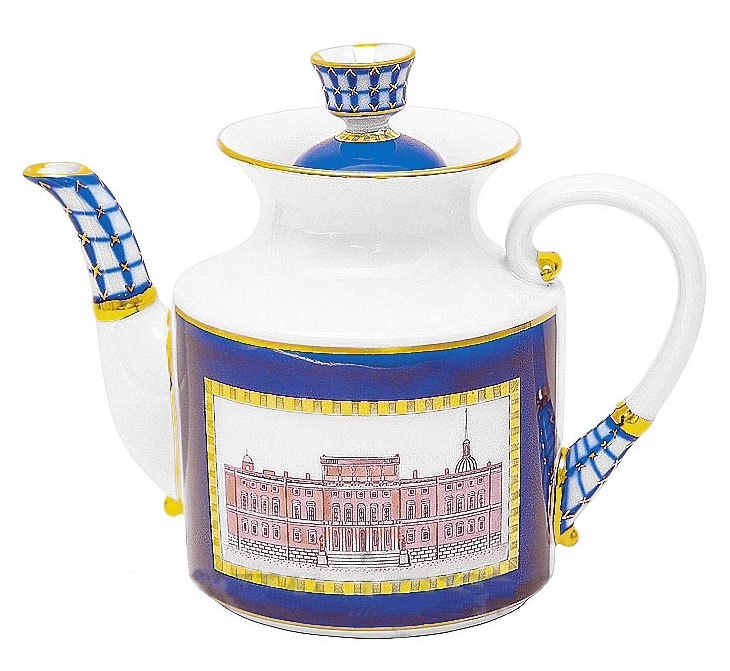 Lomonosov Porcelain Teapot  Classic of Petersburg 4 Cups 29 oz/860 ml
