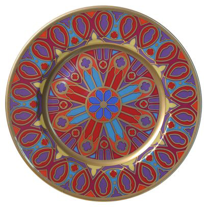 Decorative Wall Plate Mazarin Gothic #11 10.4"/265 mm Lomonosov Porcelain