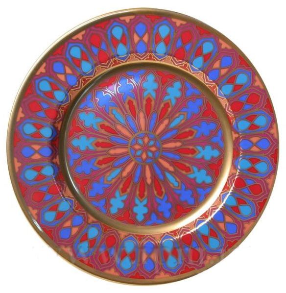 Decorative Wall Plate Mazarin Gothic #2 10.4"/265 mm Lomonosov Porcelain