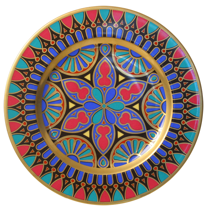 Decorative Wall Plate Mazarin Gothic #4 10.4"/265 mm Lomonosov Porcelain
