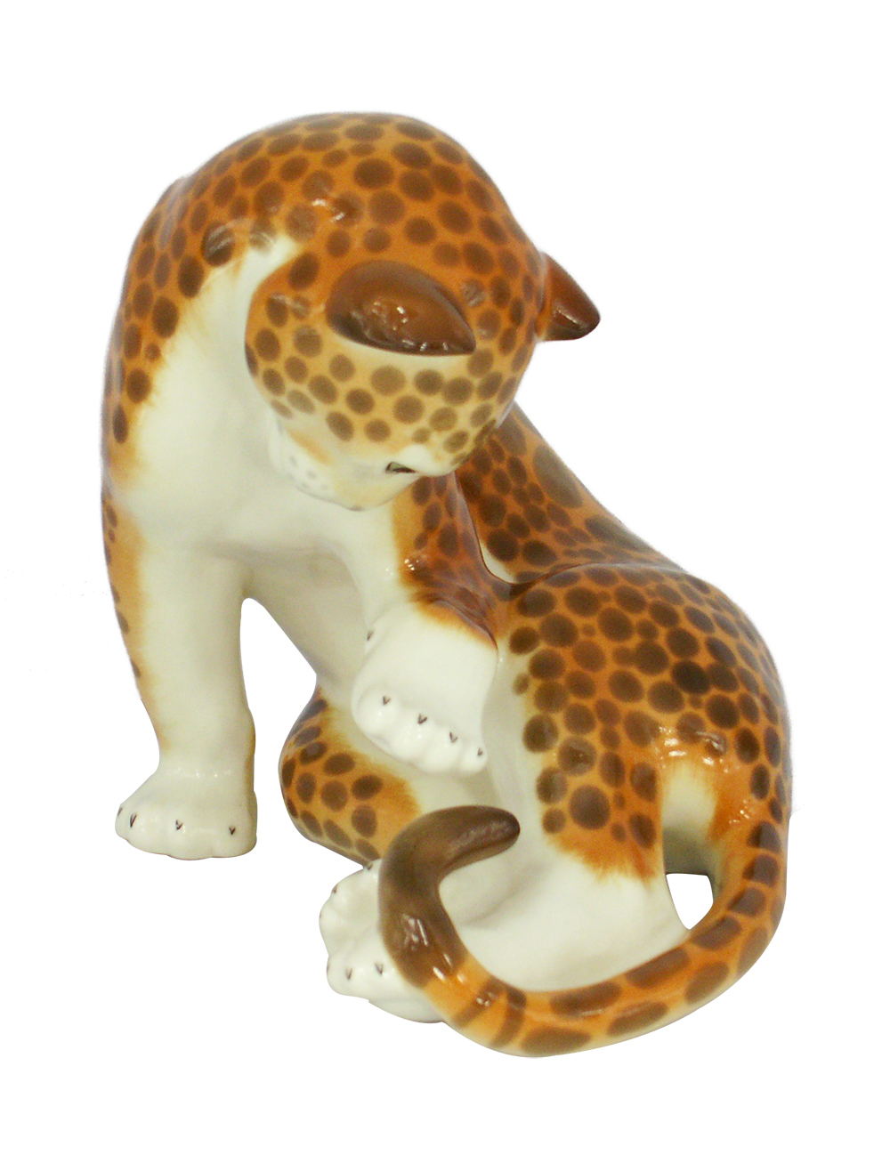 Cheetah Leopard Panther Lomonosov Porcelain Figurine