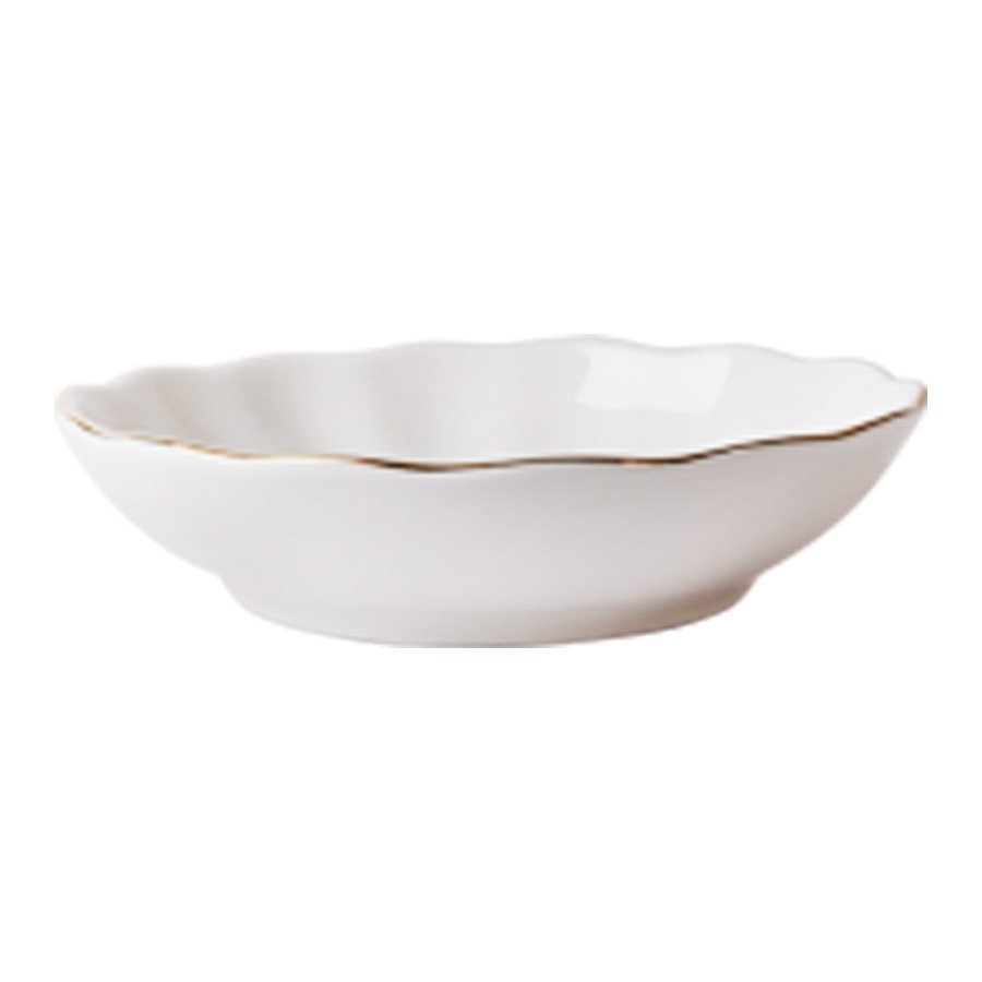 Porcelain Jam Dish Tulip Snow White 3.9"