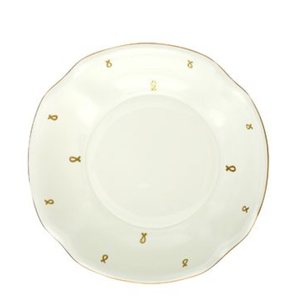 Bone China Porcelain Jam Dish Natasha Eyelets D 4"