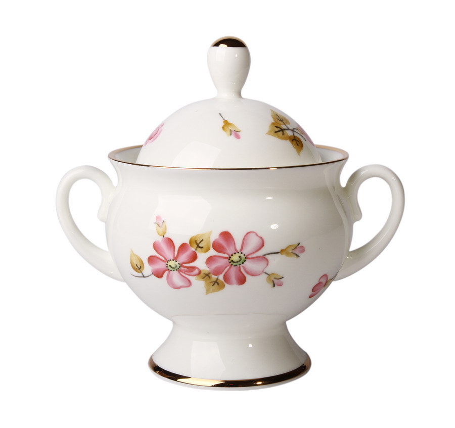 Lomonosov Porcelain Bone China Sugar Bowl Enchantress 5.9 oz/175 ml
