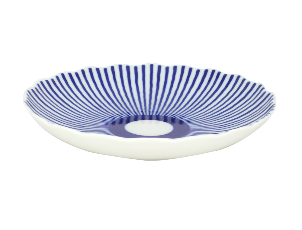 Porcelain Cake Сookie Biscuit Pastry Dish Tulip Frenchman 8.5"