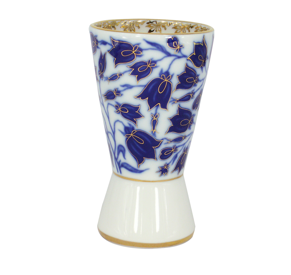 Lomonosov Porcelain Flower Vase Youth Blue Bells