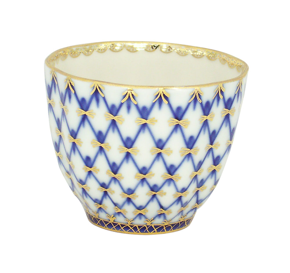 Porcelain Tea Piala Tulip Cobalt Net 4.7 oz/140 ml