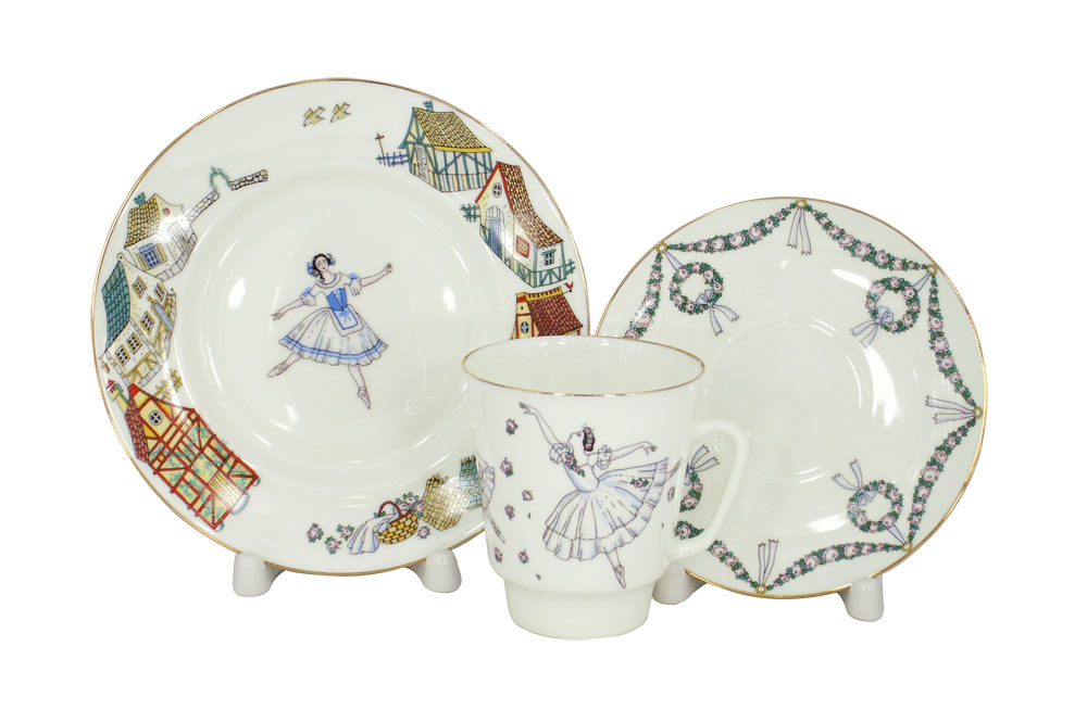 Bone China Cup and Saucer May Ballet Giselle 5.6 fl.oz/165 ml 3 pc