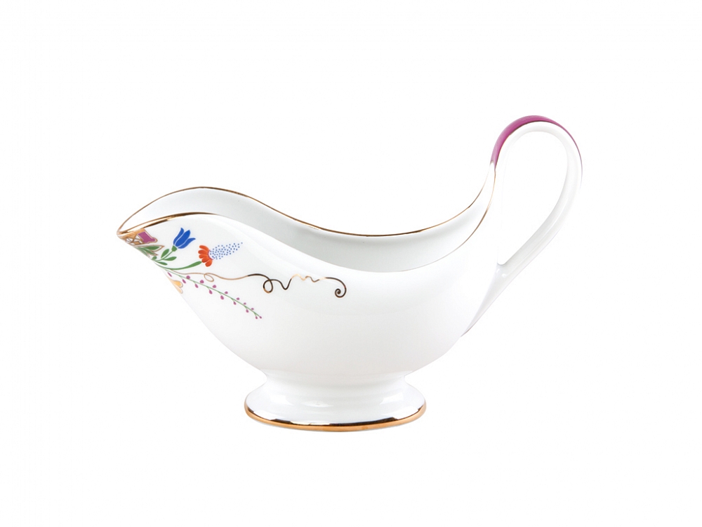 Lomonosov Porcelain Gravy Boat Moscow River 9.5 fl.oz/200 ml