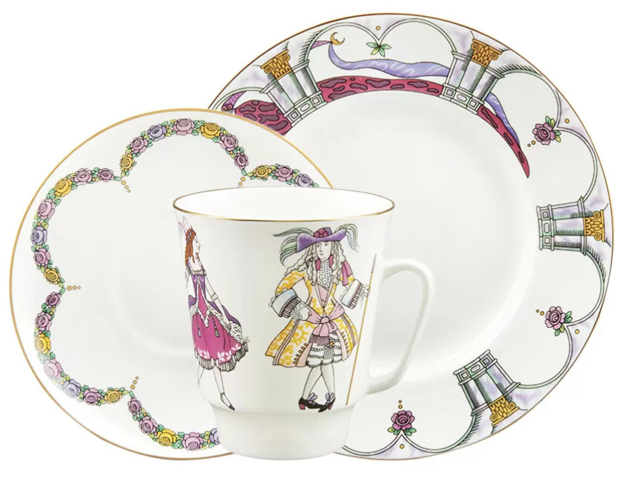 Bone China Cup and Saucer May Ballet Sleeping Beauty (Tchaikovsky) 5.6 fl.oz/165 ml 3 pc