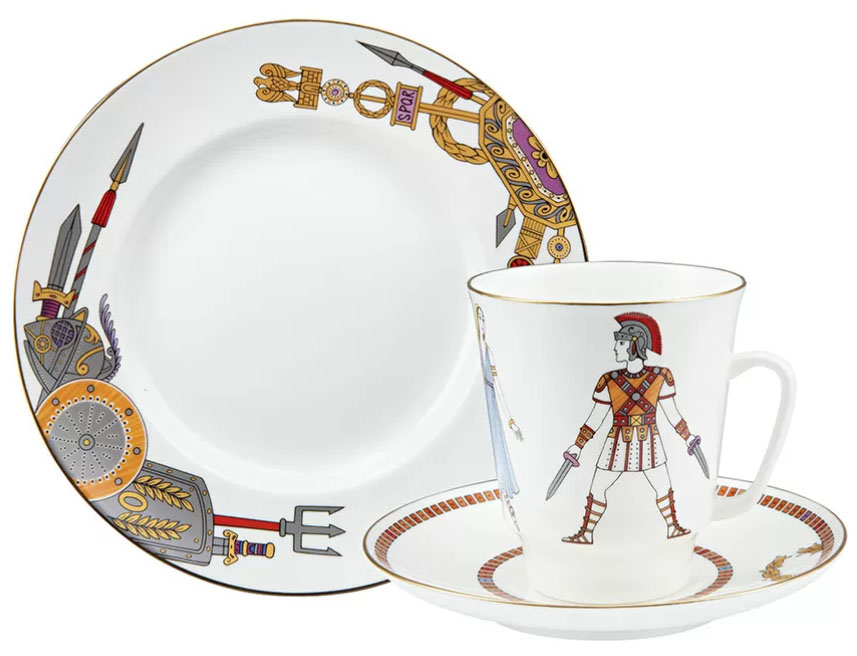 Bone China Cup and Saucer May Ballet Spartacus (Khachaturian) 5.6 fl.oz/165 ml 3 pc