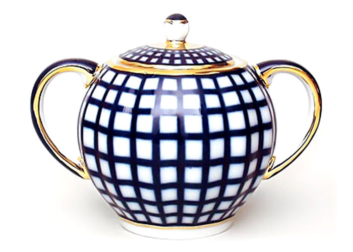Sugar Bowl 22 Karat Gold Cobalt Cell 15 fl.oz/450 ml